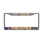 Wholesale-East Carolina Pirates Lic Plt Frame S/L Domed