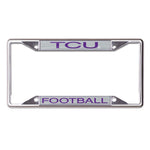 Wholesale-TCU Horned Frogs Lic Plt Frame S/S Printed