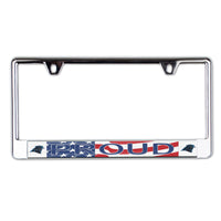 Carolina Panthers PATRIOTIC Lic Plate Frame B/O Printed