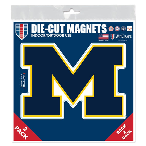 Michigan Wolverines Outdoor Magnets 6" x 6"