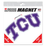 Wholesale-TCU Horned Frogs Outdoor Magnets 6" x 6"