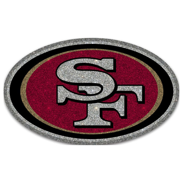 San Francisco 49ers Glitter Acrylic Auto Emblem