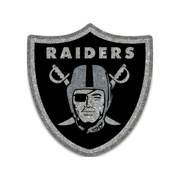 Las Vegas Raiders Glitter Acrylic Auto Emblem