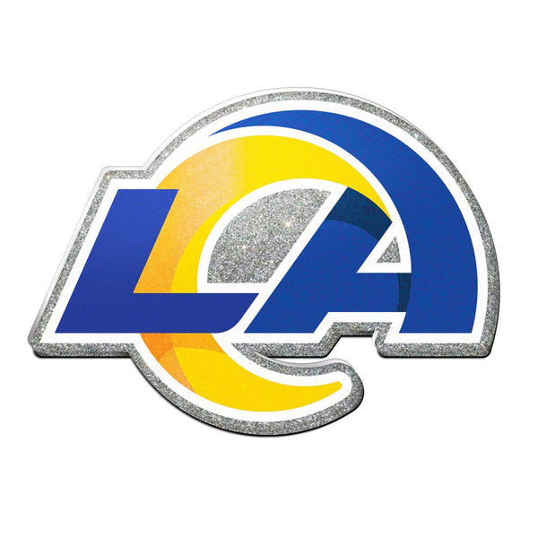 Los Angeles Rams Glitter Acrylic Auto Emblem
