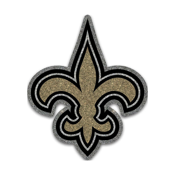 New Orleans Saints Glitter Acrylic Auto Emblem