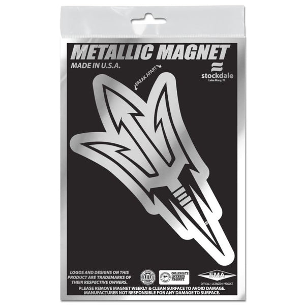 Wholesale-Arizona State Sun Devils Metallic Magnets 3" x 5"