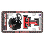 Wholesale-Texas Tech Red Raiders License Plate Thin Frame - Plastic w/Decal