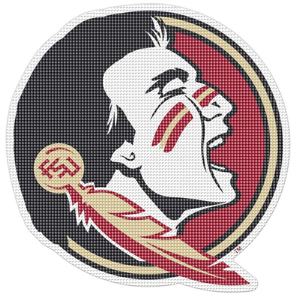 Wholesale-Florida State Seminoles Window Decals - Perforated 12" x 12"