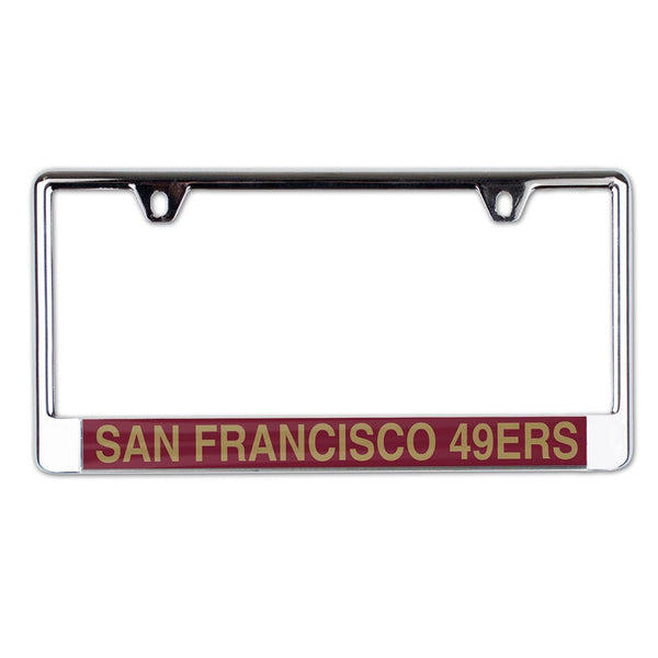 San Francisco 49ers Lic Plate Frame B/O Printed