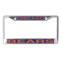 Chicago Bears METALLIC Lic Plt Frame S/L Printed