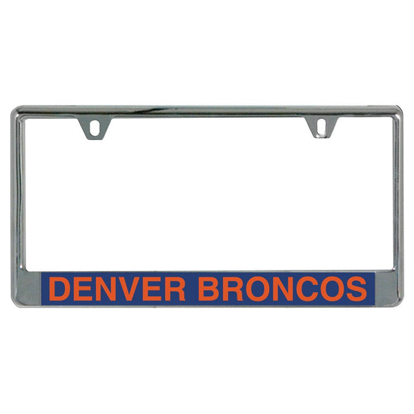 Denver Broncos Lic Plate Frame B/O Printed