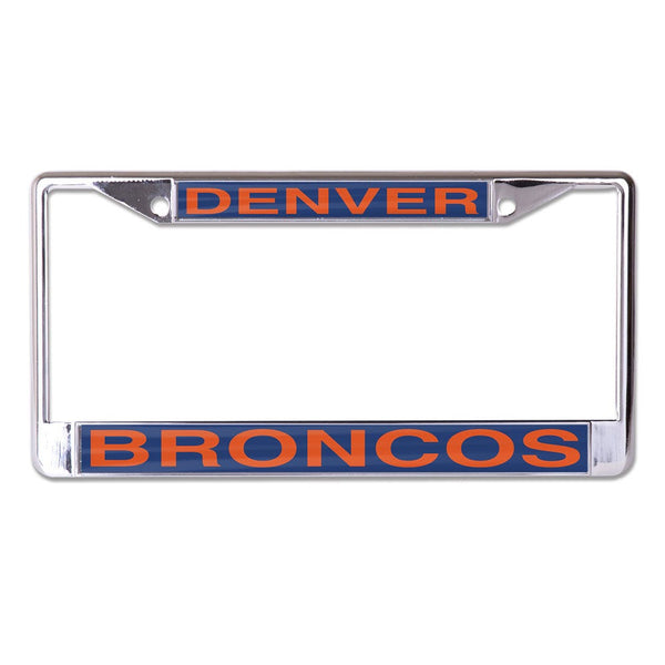 Denver Broncos Lic Plt Frame S/L Printed