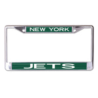 New York Jets Lic Plt Frame S/L Printed