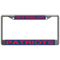 New England Patriots Lic Plt Frame S/L Printed