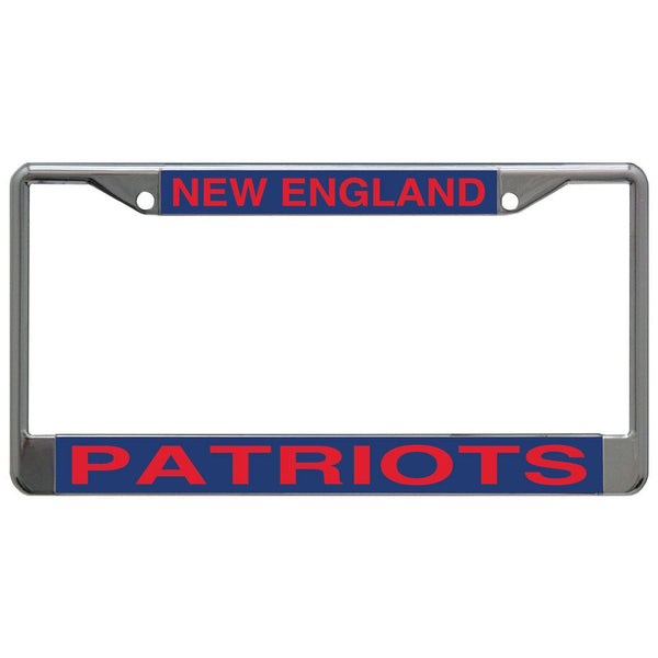 New England Patriots Lic Plt Frame S/L Printed
