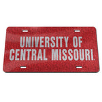 Wholesale-Central Missouri Mules GLITTER BACKGROUND Acrylic Classic License Plates