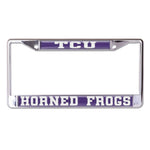 Wholesale-TCU Horned Frogs Lic Plt Frame S/L Domed