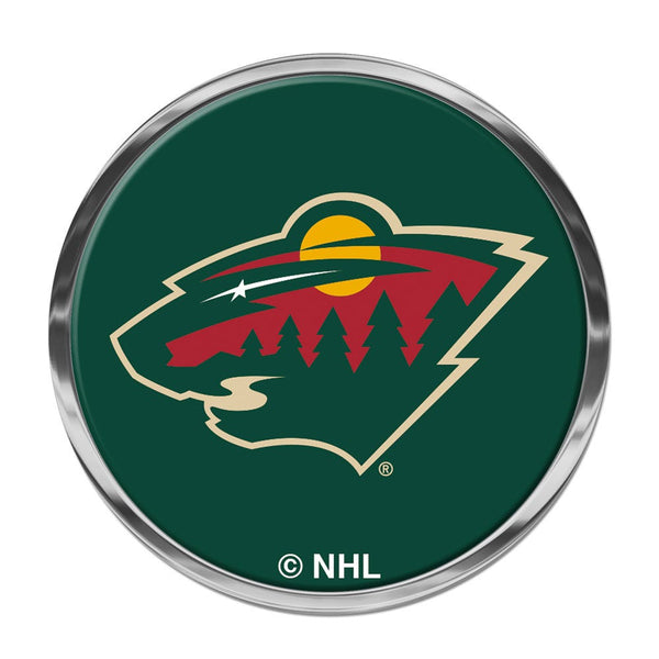Minnesota Wild Chrome Metal Domed Emblem