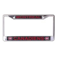 Montreal Canadiens CARBON Lic Plt Frame S/L Printed