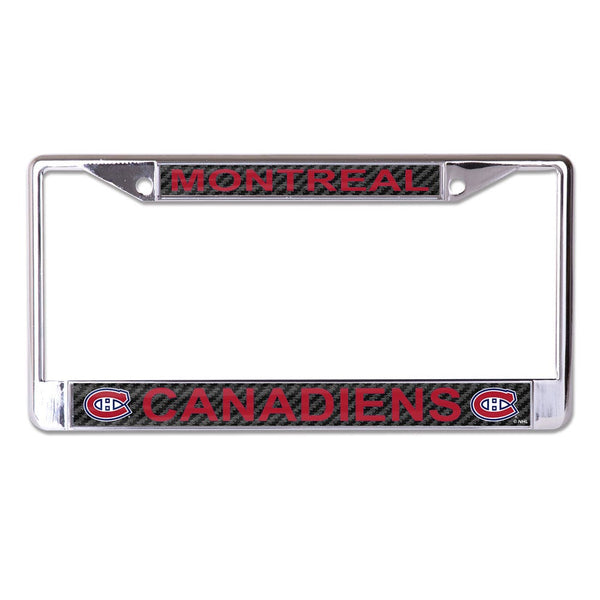 Montreal Canadiens CARBON Lic Plt Frame S/L Printed