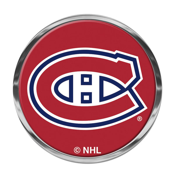Montreal Canadiens Chrome Metal Domed Emblem