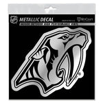 Nashville Predators Decal Metallic 6" x 6"