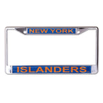 New York Islanders GLITTER Lic Plt Frame S/L Printed