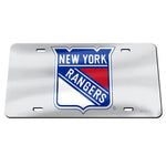 New York Rangers SILVER Specialty Acrylic License Plate