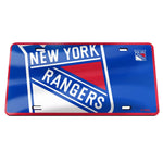 New York Rangers MEGA Specialty Acrylic License Plate