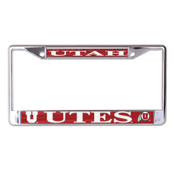 Wholesale-Utah Utes Lic Plt Frame S/L Domed