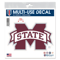 Mississippi State Bulldogs All Surface Decal 6" x 6"