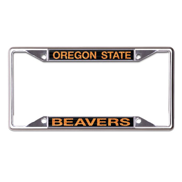 Wholesale-Oregon State Beavers GLITTER LETTERS Lic Plt Frame S/S Printed