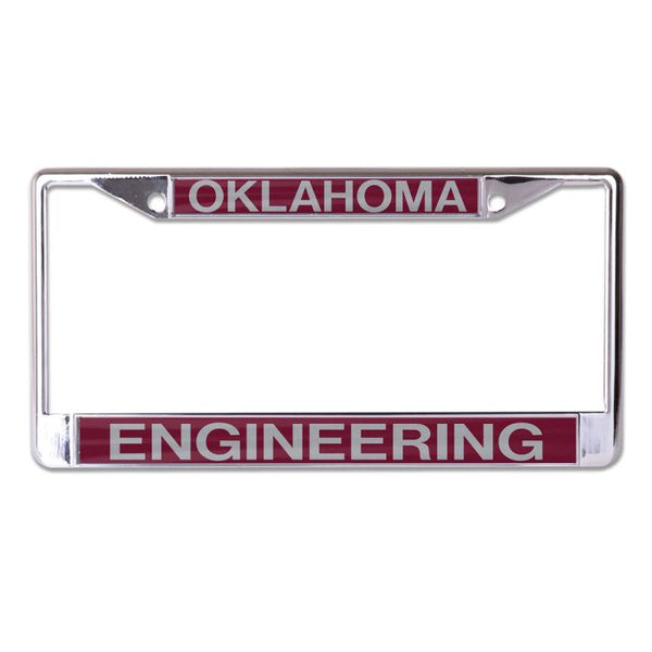 Wholesale-Oklahoma Sooners Egineering Lic Plt Frame S/L Printed