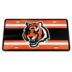 Cincinnati Bengals STRIPES Specialty Acrylic License Plate