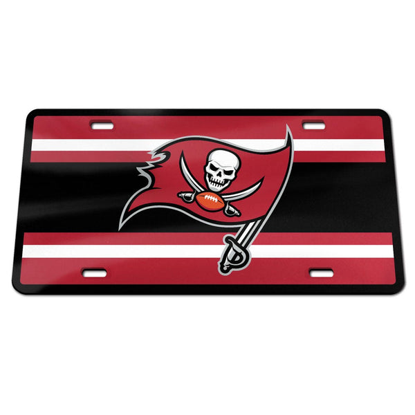 Tampa Bay Buccaneers STRIPES Specialty Acrylic License Plate