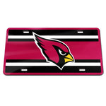 Arizona Cardinals STRIPES Specialty Acrylic License Plate