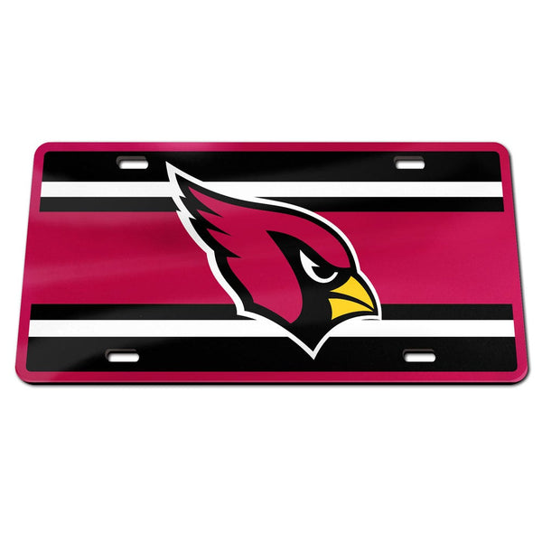 Arizona Cardinals STRIPES Specialty Acrylic License Plate