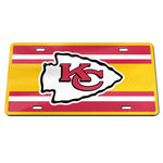 Kansas City Chiefs STRIPES Specialty Acrylic License Plate