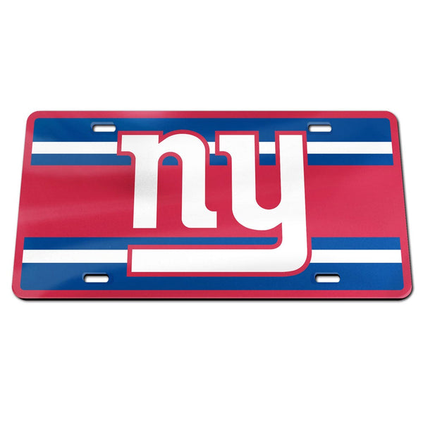New York Giants STRIPES Specialty Acrylic License Plate