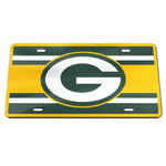 Green Bay Packers STRIPES Specialty Acrylic License Plate