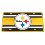 Pittsburgh Steelers STRIPES Specialty Acrylic License Plate