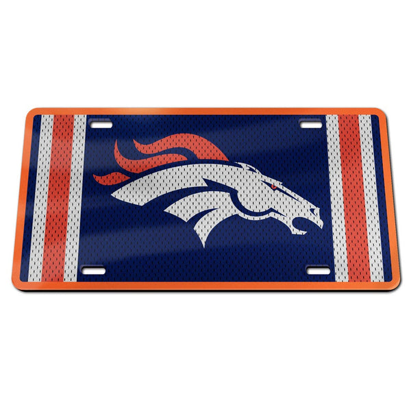 Denver Broncos JERSEY Specialty Acrylic License Plate