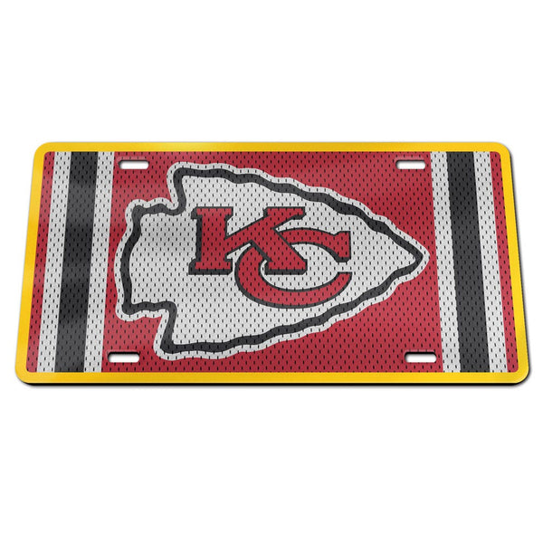 Kansas City Chiefs JERSEY Specialty Acrylic License Plate