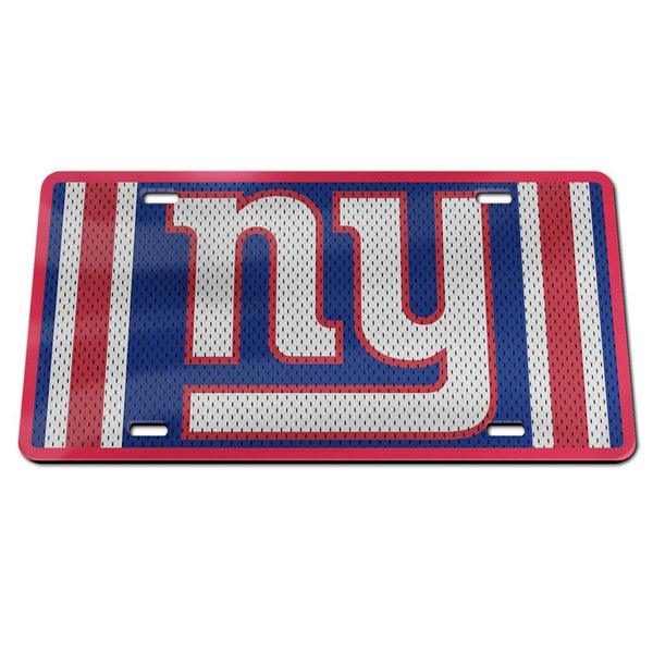 New York Giants JERSEY Specialty Acrylic License Plate