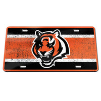 Cincinnati Bengals VINTAGE Specialty Acrylic License Plate