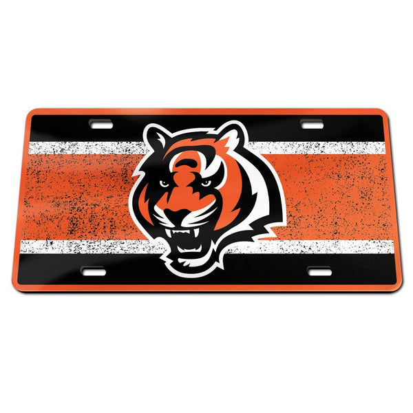 Cincinnati Bengals VINTAGE Specialty Acrylic License Plate