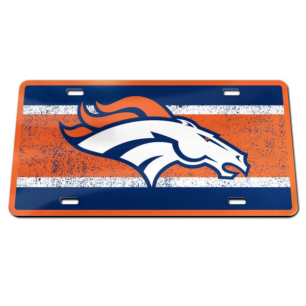 Denver Broncos VINTAGE Specialty Acrylic License Plate