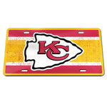 Kansas City Chiefs VINTAGE Specialty Acrylic License Plate