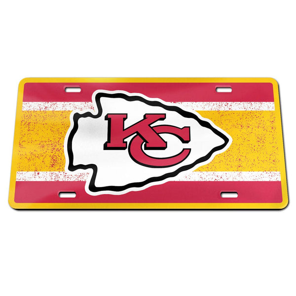 Kansas City Chiefs VINTAGE Specialty Acrylic License Plate