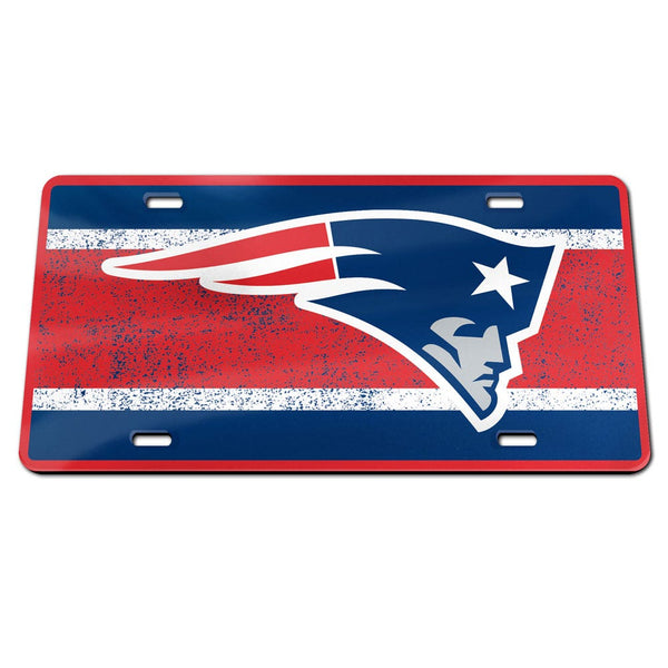 New England Patriots VINTAGE Specialty Acrylic License Plate